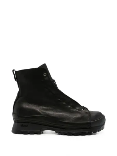 Guidi lace-up leather hiking boots - Black