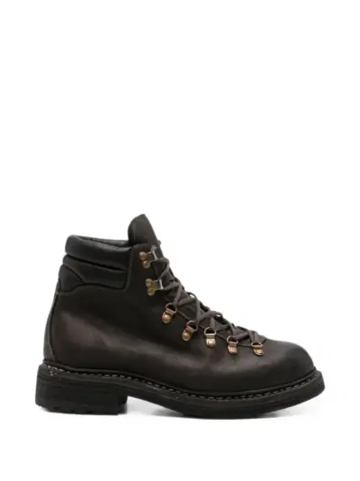 Guidi lace-up leather hiking boots - Brown