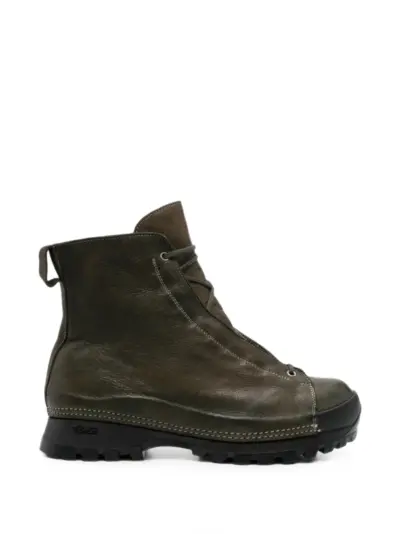 Guidi lace-up leather hiking boots - Green