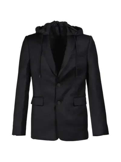 HELIOT EMIL Levade hooded blazer - Black
