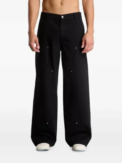 HELIOT EMIL Lorica panelled jeans - Black