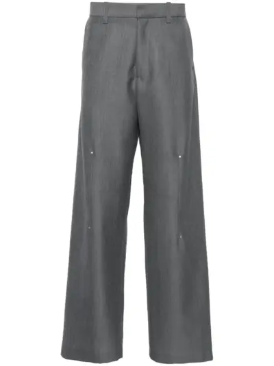 HELIOT EMIL Radial tailored trousers - Grey