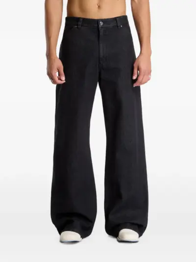 HELIOT EMIL Uniform wide-leg jeans - Black