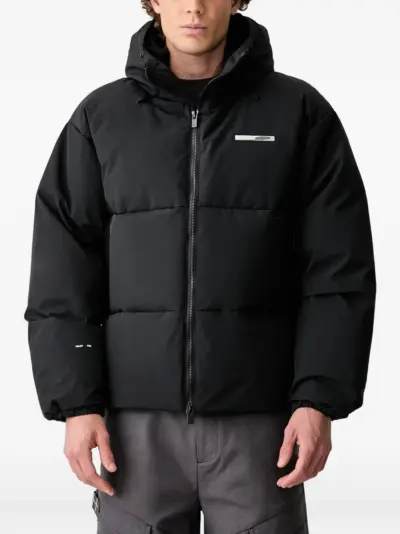 HELIOT EMIL Velum hooded puffer jacket - Black