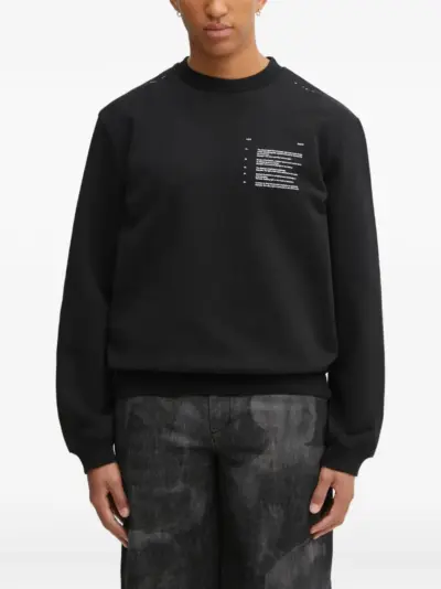 HELIOT EMIL graphic-print sweatshirt - Black