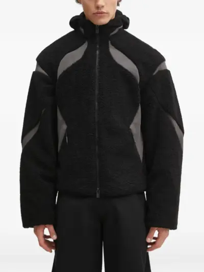 HELIOT EMIL hooded panelled jacket - Black