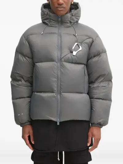 HELIOT EMIL hooded zip jacket - Grey