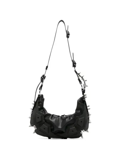 Innerraum stud-embellished panelled shoulder bag - Black