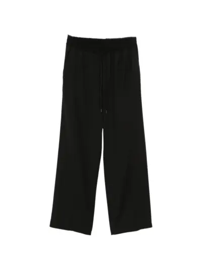Isabel Benenato drawstring wide-leg trousers - Black