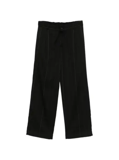 Isabel Benenato pinstripe-pattern pleated trousers - Black