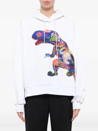Juun.J T-Rex hoodie - White