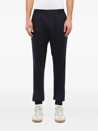 Juun.J pleated-detail track pants - Black