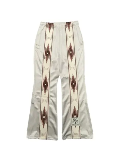 KAPITAL Kochi geometric-patterned track pants - Neutrals