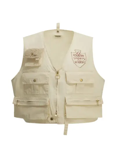 KAPITAL multi-pocket gilet - Neutrals