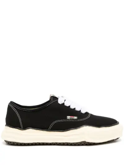 Maison MIHARA YASUHIRO Baker over-dyed sneakers - Black