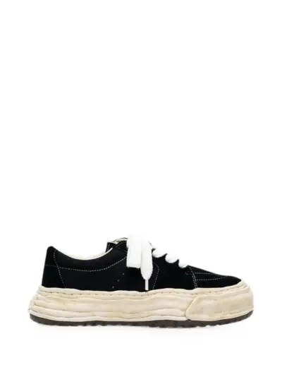 Maison MIHARA YASUHIRO Eric OG sole overdyed mix-material low-top sneakers - Black