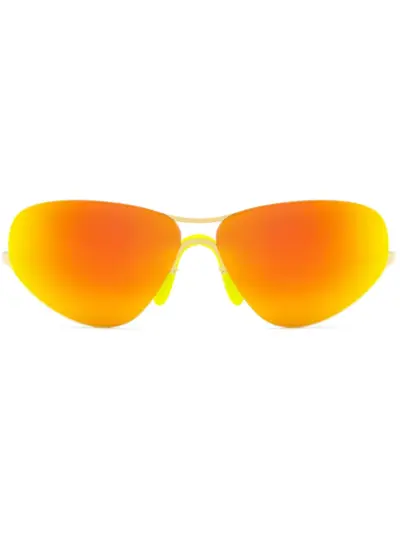 Mykita Alpine geometric-frame sunglasses - Gold