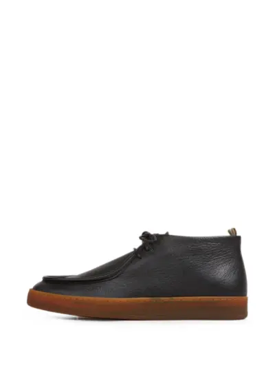 Officine Creative Ambrie pebbled leather boots - Black