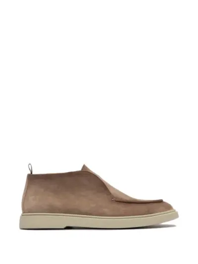 Officine Creative Bones slip-on suede boots - Neutrals