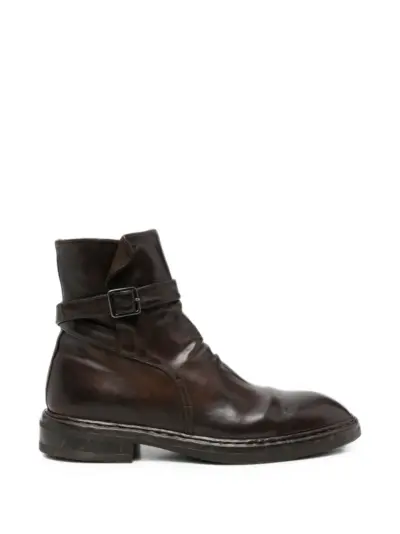 Officine Creative Concept 003 buckle-fastening biker boots - Brown