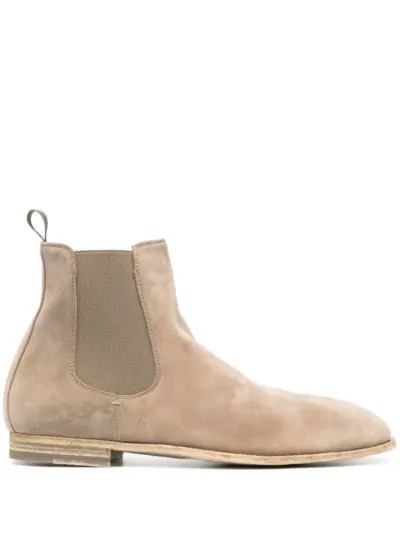 Officine Creative Solitude 004 suede boots - Brown