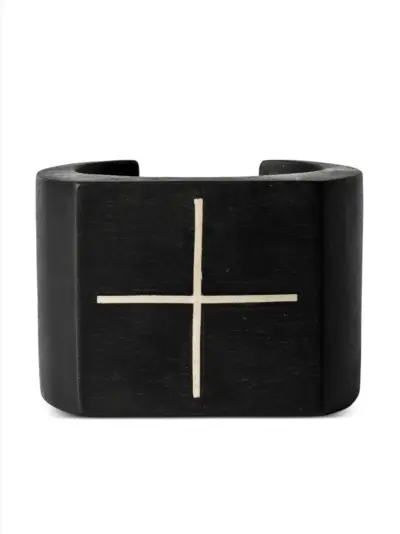 Parts of Four Crescent Plane bracelet - Black