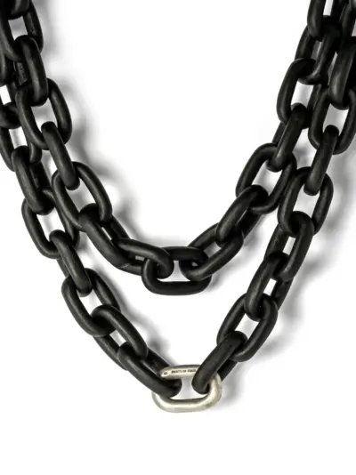 Parts of Four Organic Chain necklace - Black