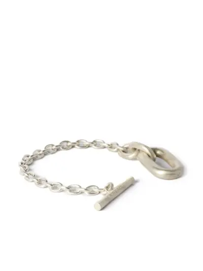Parts of Four Single Link chain bracelet - Silver