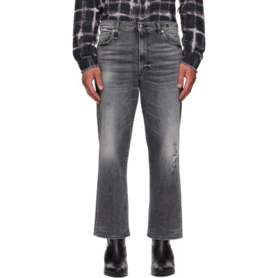 R13 Black X-Boyfriend Jeans