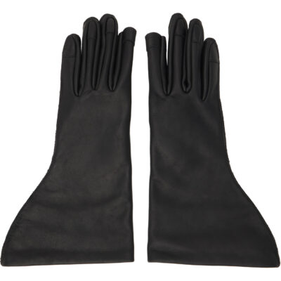 Rick Owens Black Tower Flared Gloves