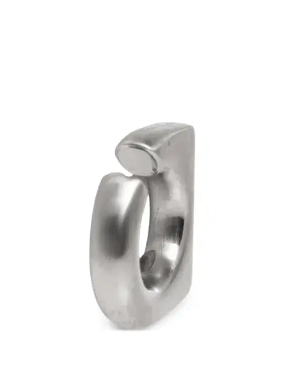 Rick Owens Crystal Prong geometric earrings - Silver