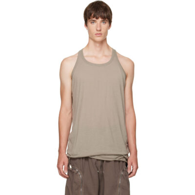 Rick Owens DRKSHDW Taupe Tower Loose Tank Top