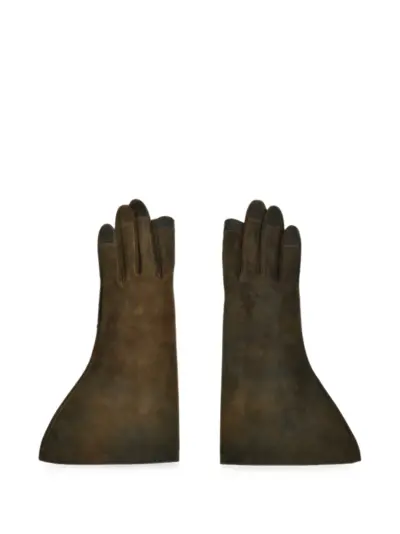 Rick Owens Gleam lambskin gloves - Brown