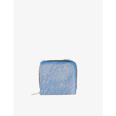 Rick Owens Mens Rick Owens Zipped Leather Hair Wallet