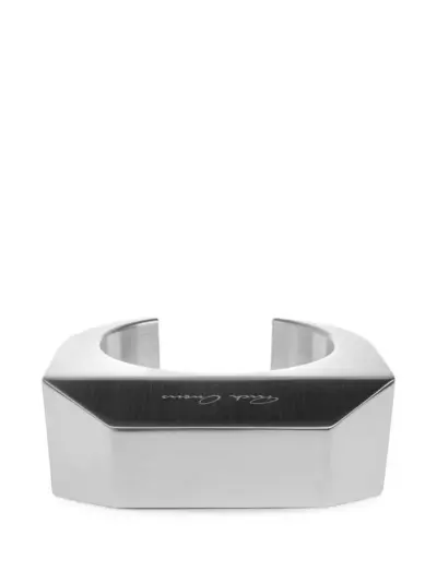 Rick Owens Performa engraved-logo bracelet - Silver