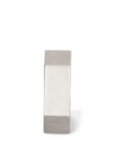 Rick Owens Tower beveled earrings in palladio brass - Silver