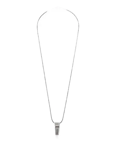 Rick Owens mini crystal-pendant necklace - Silver