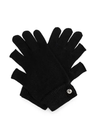 Rick Owens touchscreen gloves - Black