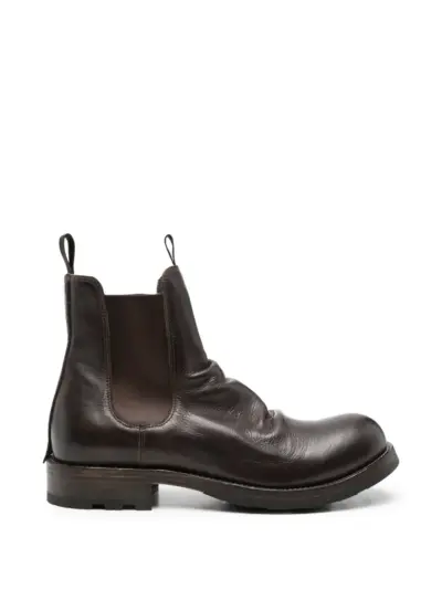 Shoto slip-on leather chelsea boots - Brown