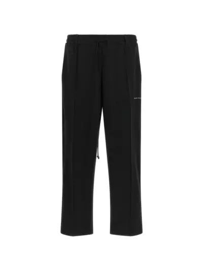 Song For The Mute Tear Drop ribbed-stitch track pants - Black