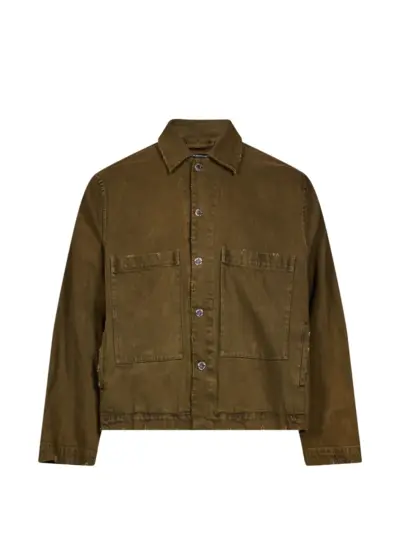 Song For The Mute distressed-effect denim jacket - Brown