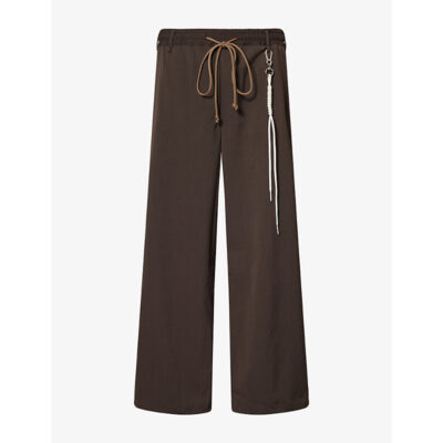 Song for the Mute Mens Song For The Mute Wide-Leg Relaxed-Fit Woven Trousers