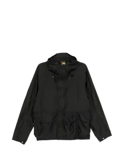 Ten C hooded flap-pocket jacket - Black