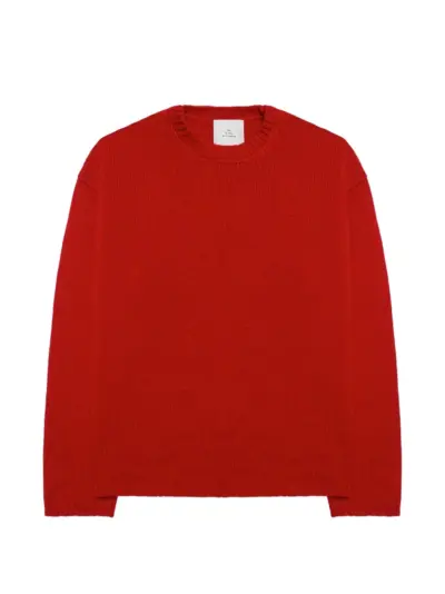 The Elder Statesman Airspun Dume sweater - Red
