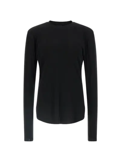 Thom Krom M TS 969 distressed double-layer T-shirt - Black