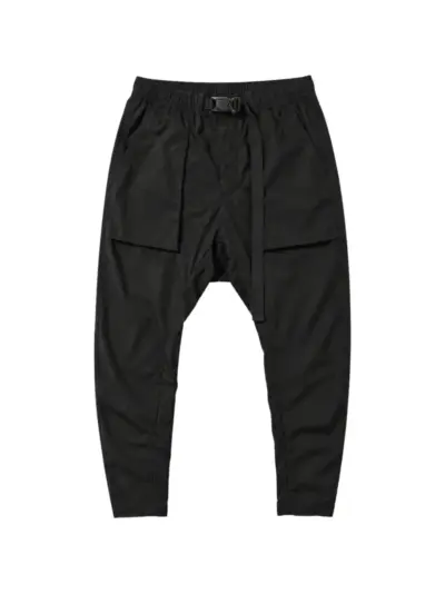 Thom Krom buckle-fastening drop-crotch trousers - Black