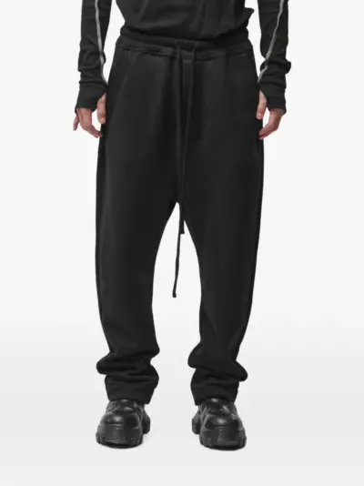 Thom Krom drawstring dropped-crotch trousers - Black