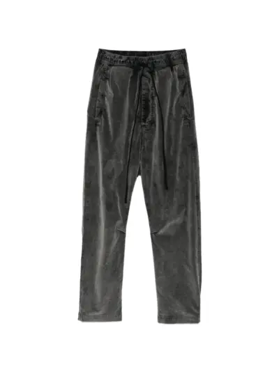 Thom Krom faded-effect drawstring trousers - Grey