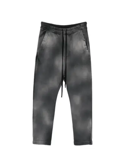 Thom Krom stone-wash drawstring track pants - Grey
