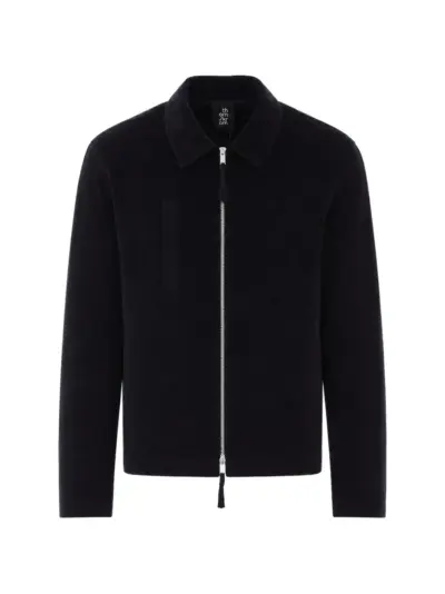 Thom Krom velvet zip-up jacket - Black